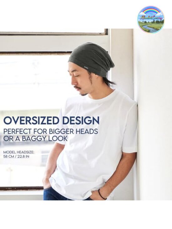 Lightweight Cotton Summer Beanie Slouchy Hat for Men Women Chemo Cap main image 6